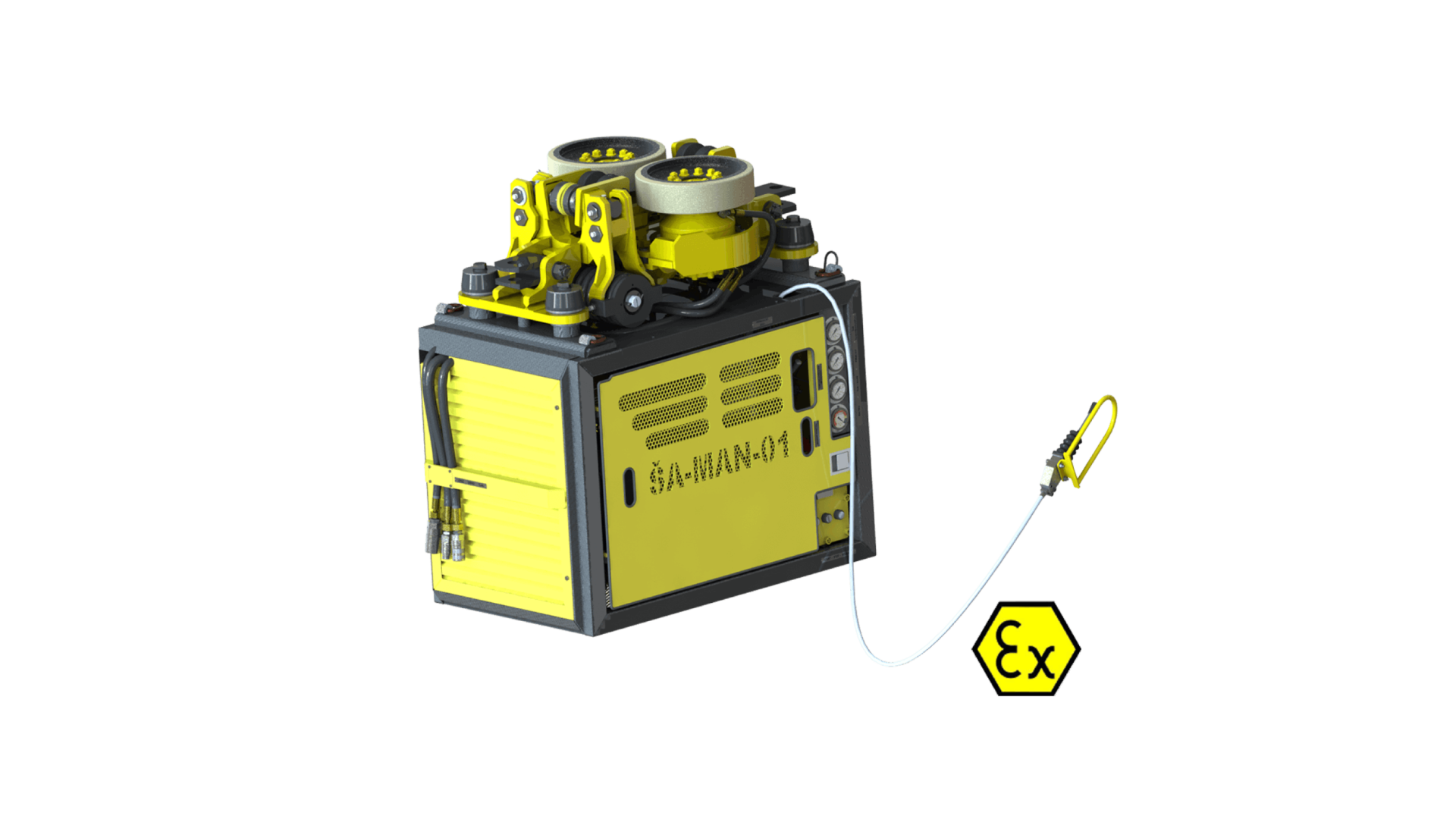 Důlní manipulátor elektrohydraulický