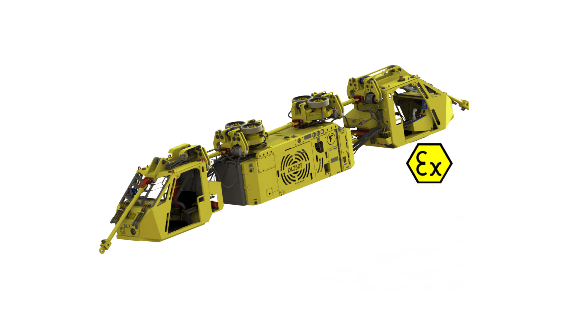 Locomotiva diesel suspensa