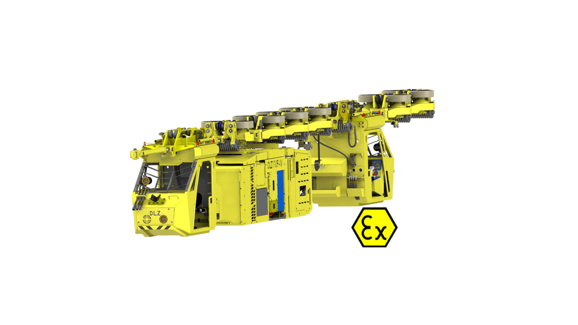 Locomotiva suspensa de minas